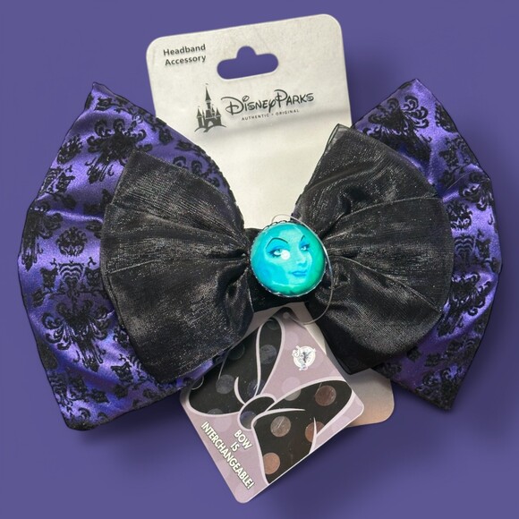 NWT Disney Parks Haunted Mansion Madame Leota Interchangeable Bow for Headband - Picture 1 of 5